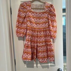 Colorful Dress with Floral Pattern